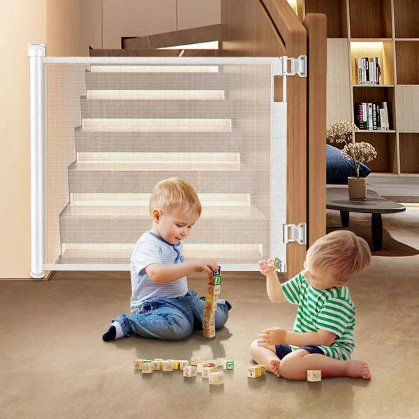 Treppenschutzgitter ausziehbar Rollgitter Absperrgitter Baby Haustiere Indoor Outdoor