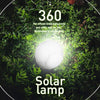 2 Stück -360° Solar LED Lampe mit Fernbedienung