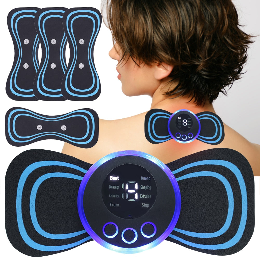 Zervix EMS Massage Gerät -Erreichen Sie Abnehmen, Muskelaufbau und Massage - USB Aufladung