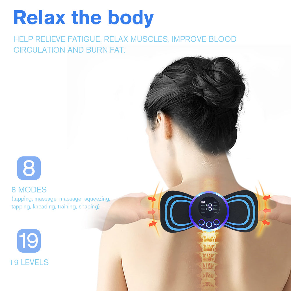 Zervix EMS Massage Gerät -Erreichen Sie Abnehmen, Muskelaufbau und Massage - USB Aufladung